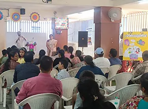Munchkins School students learning